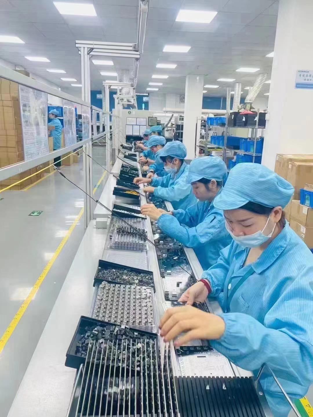 electonics assembly line